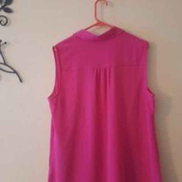 Bright Pink Merona Sleeveless Top  *BOGO* - Picture 2 of 4
